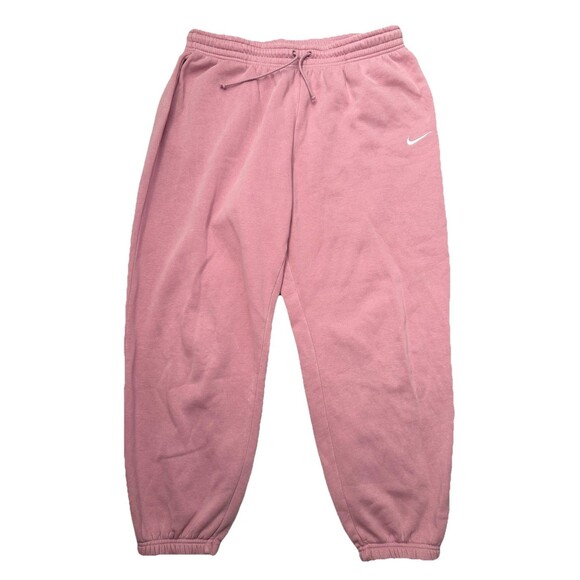 Nike Women's Sportswear Phoenix Fleece High-Waisted Sweatpants XL Pink Gym - Picture 1 of 8